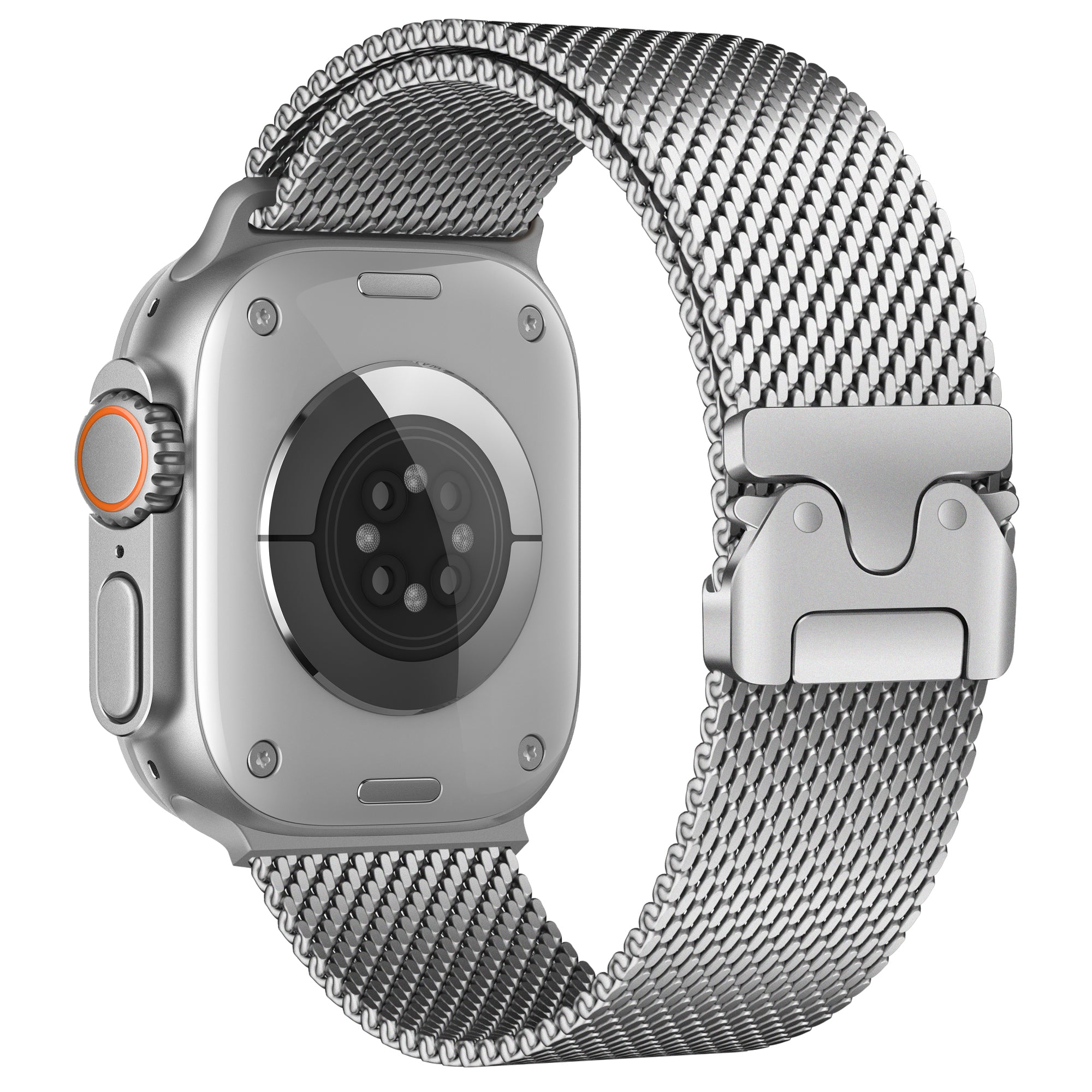 Bracelet milanais moderne Apple Watch Ultra (argent)