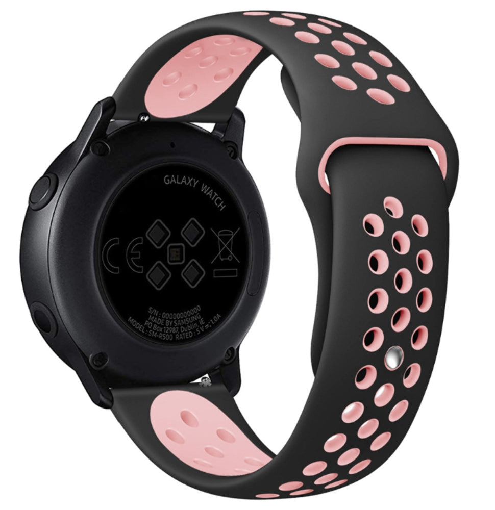 Samsung Galaxy Watch Active sport band (zwart/roze)