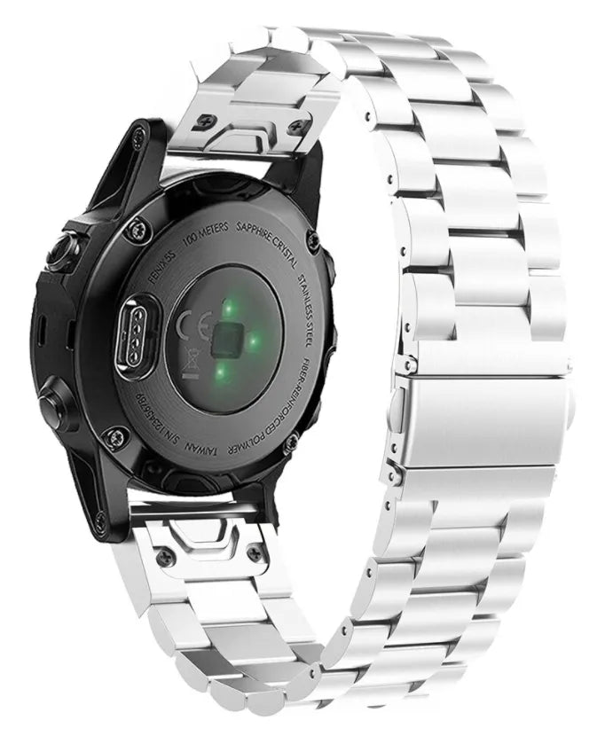 Bracelet acier Garmin Descent Mk3(i) - 43mm (argent)