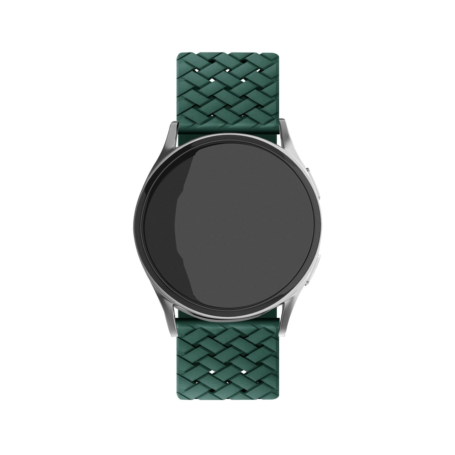 Amazfit Active 2 gevlochten siliconen bandje (donkergroen)