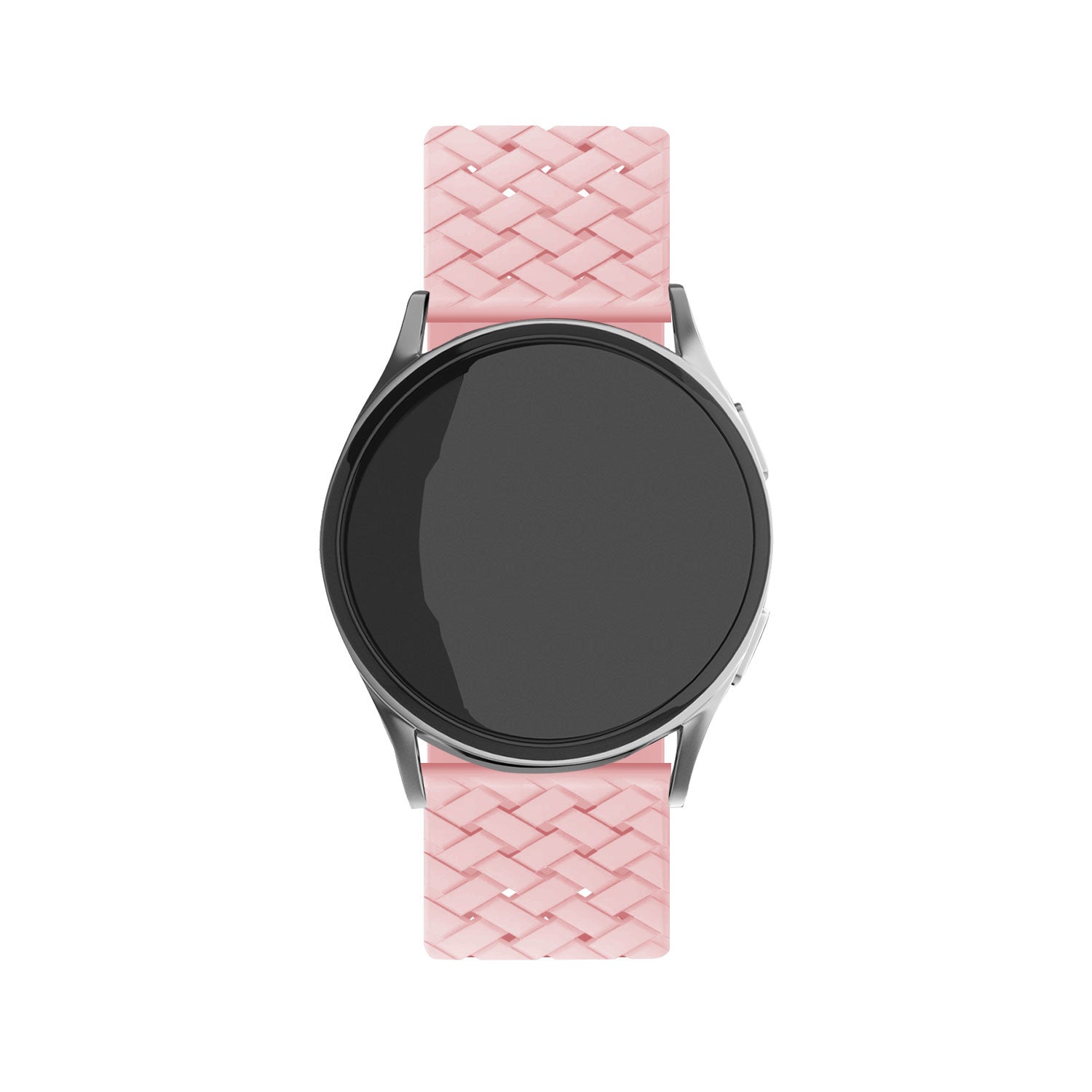 Withings ScanWatch 2 - 42mm gevlochten siliconen bandje (roze)