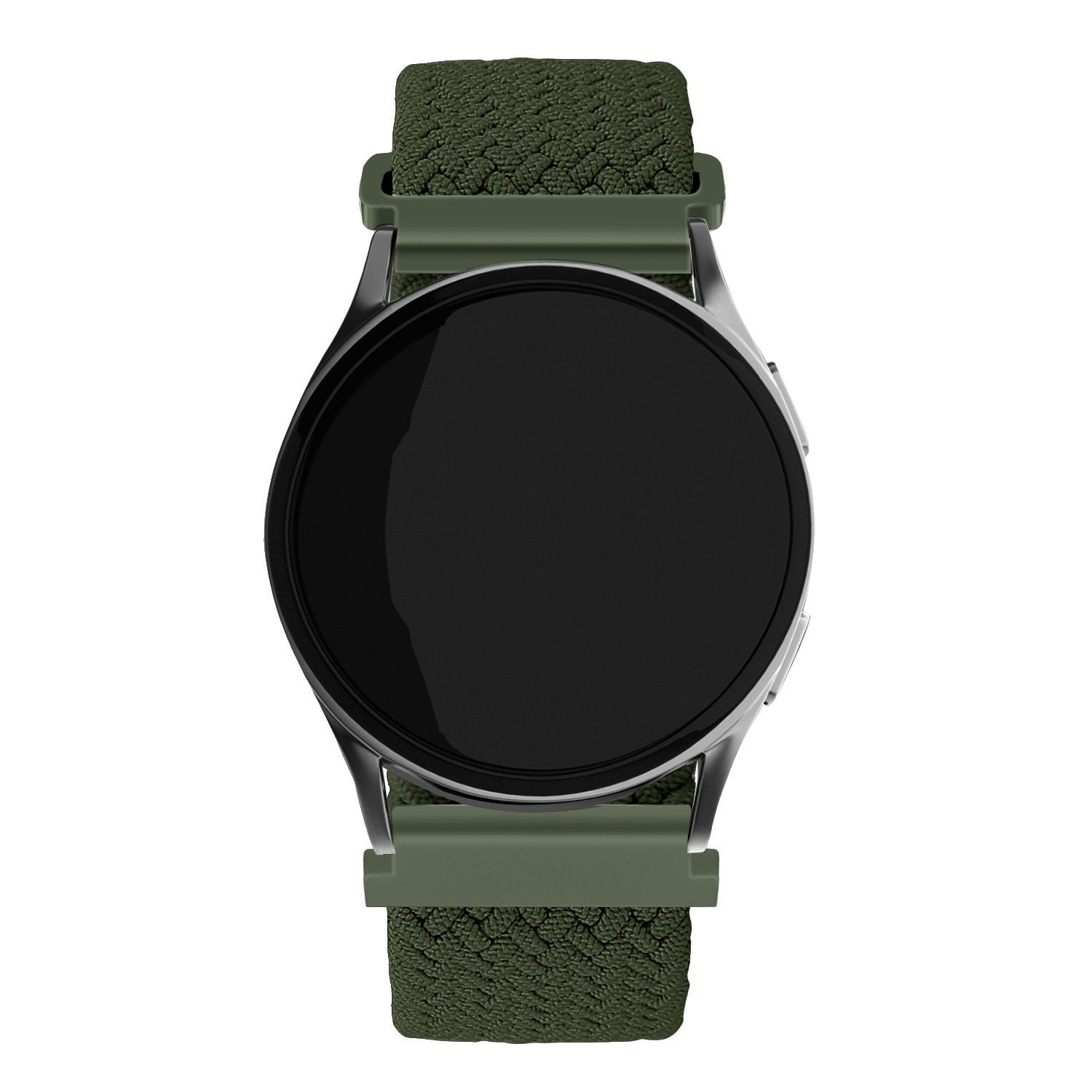 Uhrenarmband aus gewebtem Nylon 20mm - Schnellverschluss (Grün)