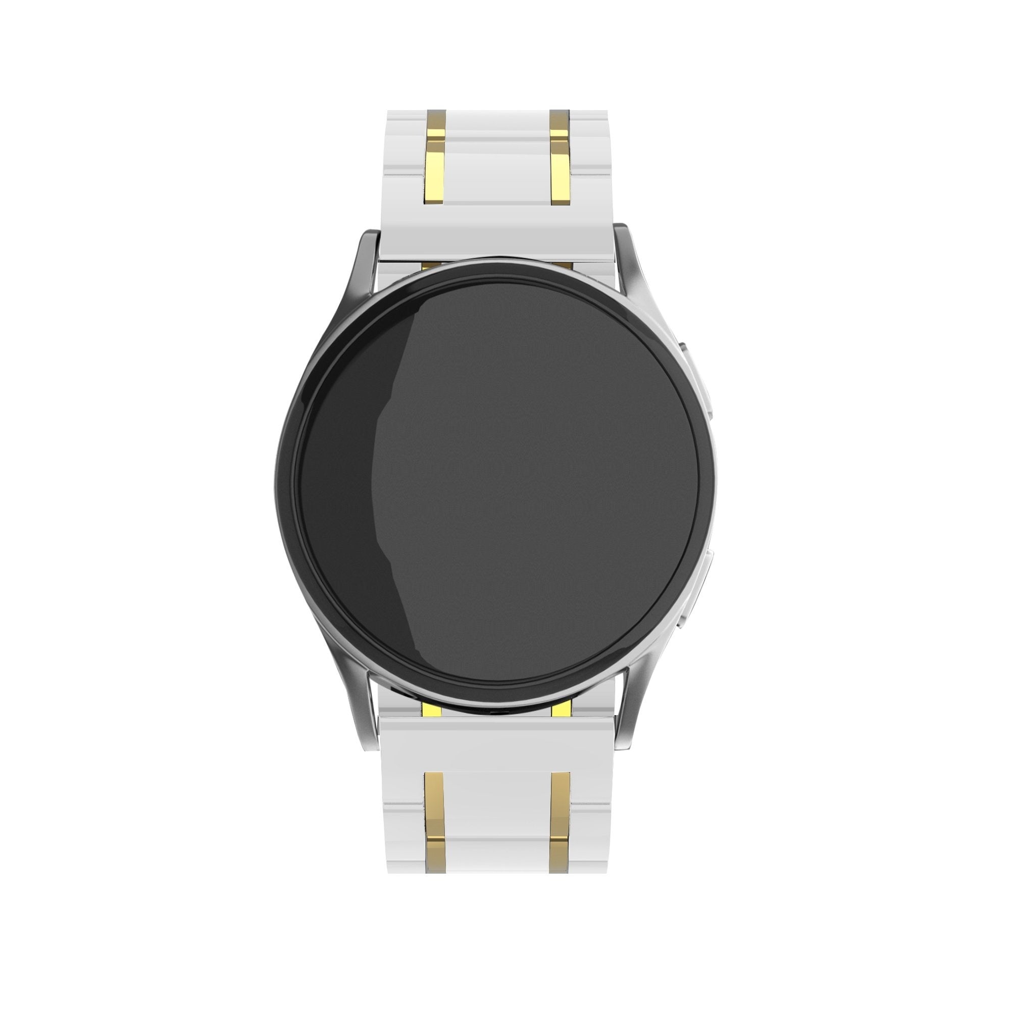 Samsung Galaxy Watch 6 Classic 47mm Keramik Gliederarmband (Weiß/Gold)