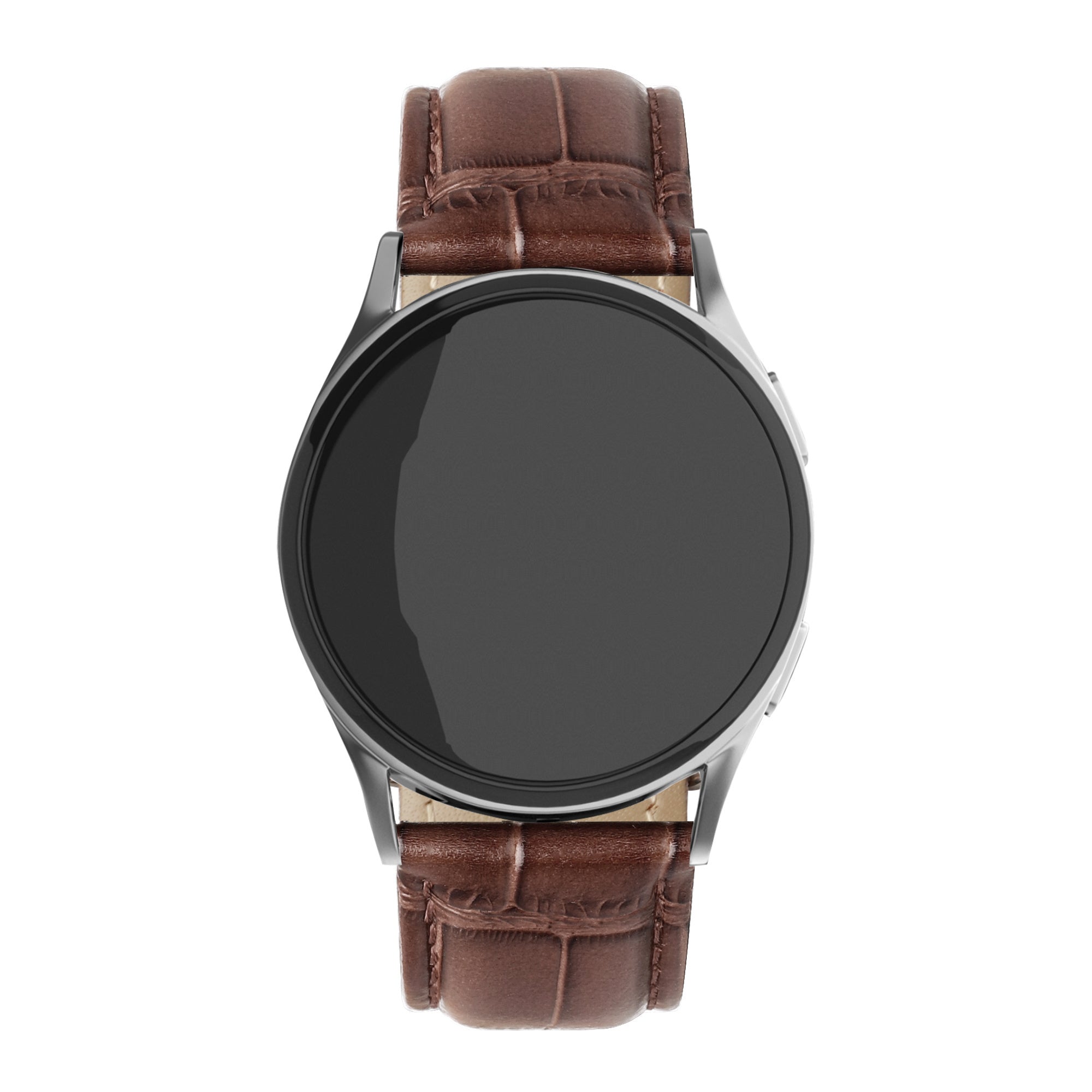 Watch Strap Leather Crocodile Grain 20mm - Quick Release (Brown)