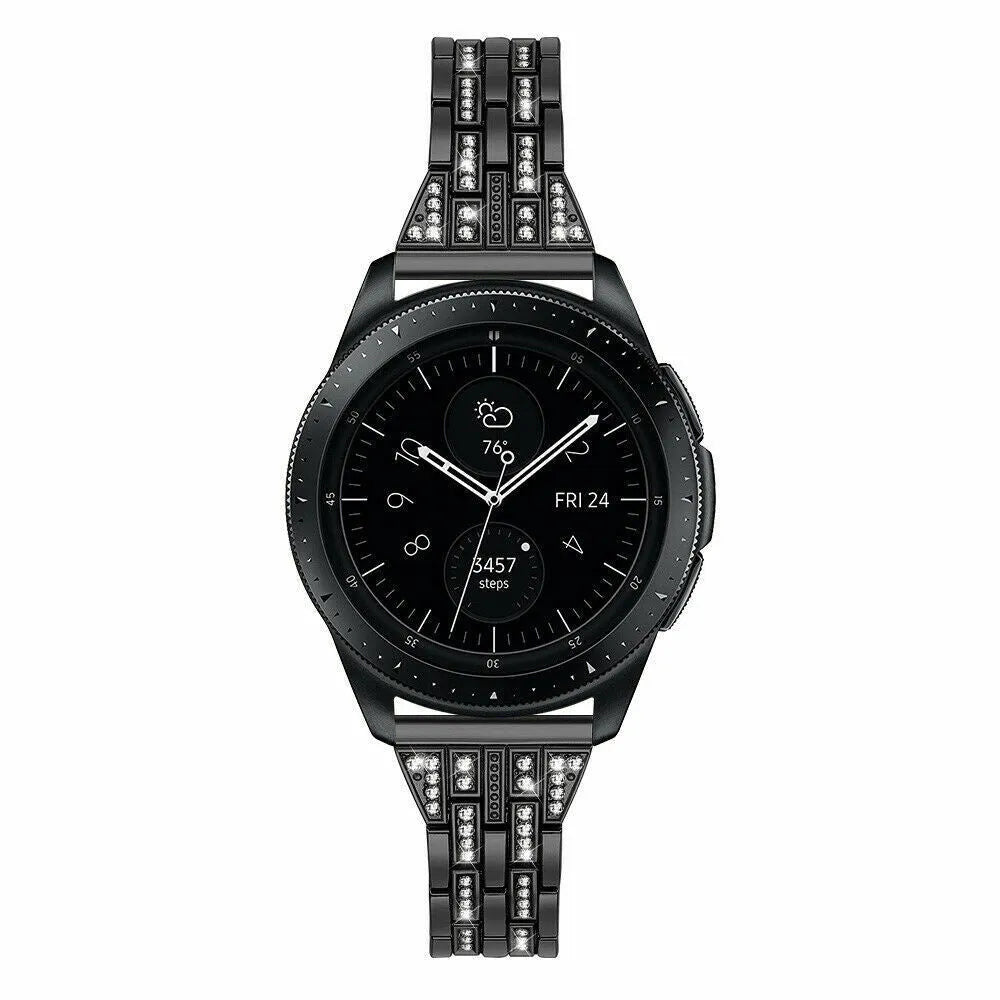 Diamond Steel Strap, on a watch, direct front view
