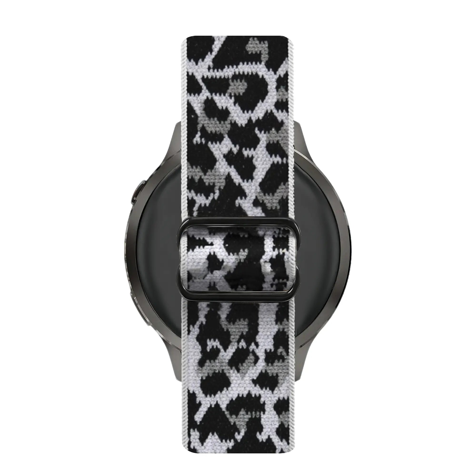 Bandz Garmin Forerunner 265s Elastic Nylon Strap (White Leopard)