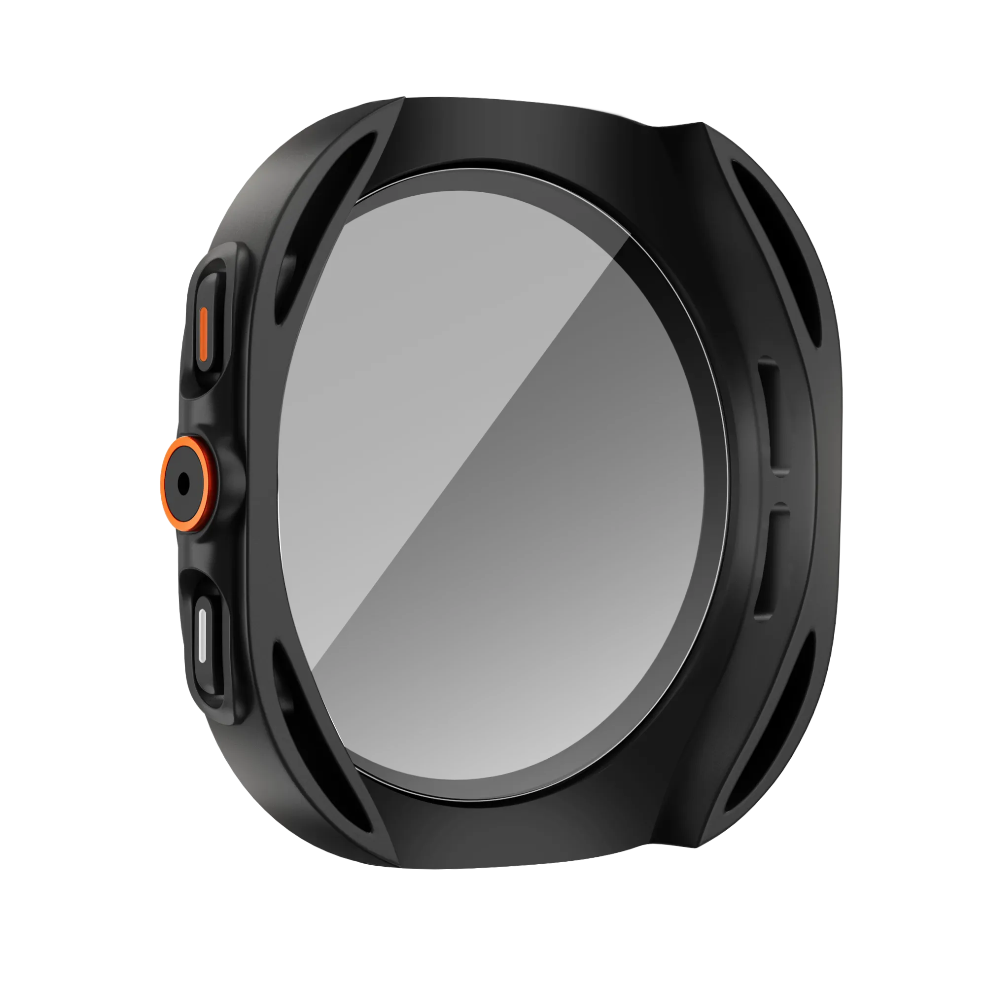 Bandz Samsung Galaxy Watch 7 - 44mm square PC hoesje met glas (zwart)