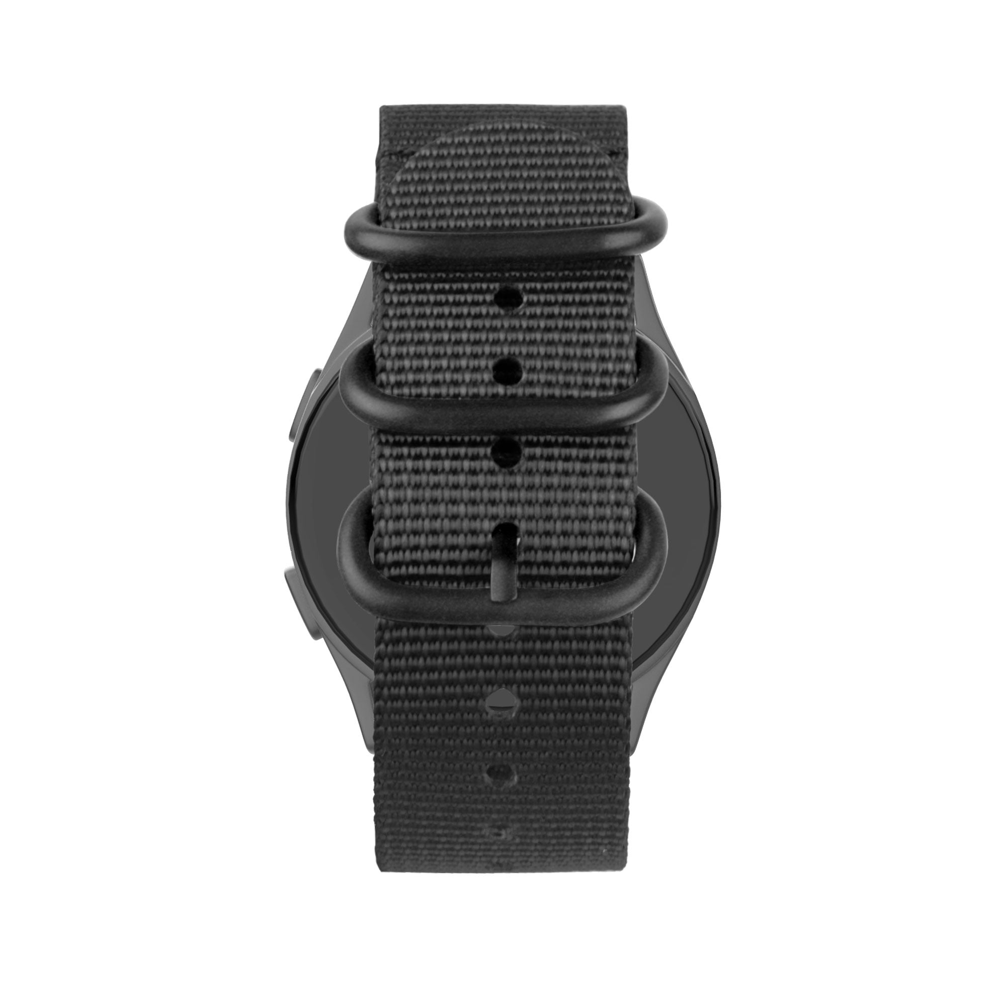 Bandz Garmin Vivomove Trend Nylonarmband mit Schnalle (Schwarz)