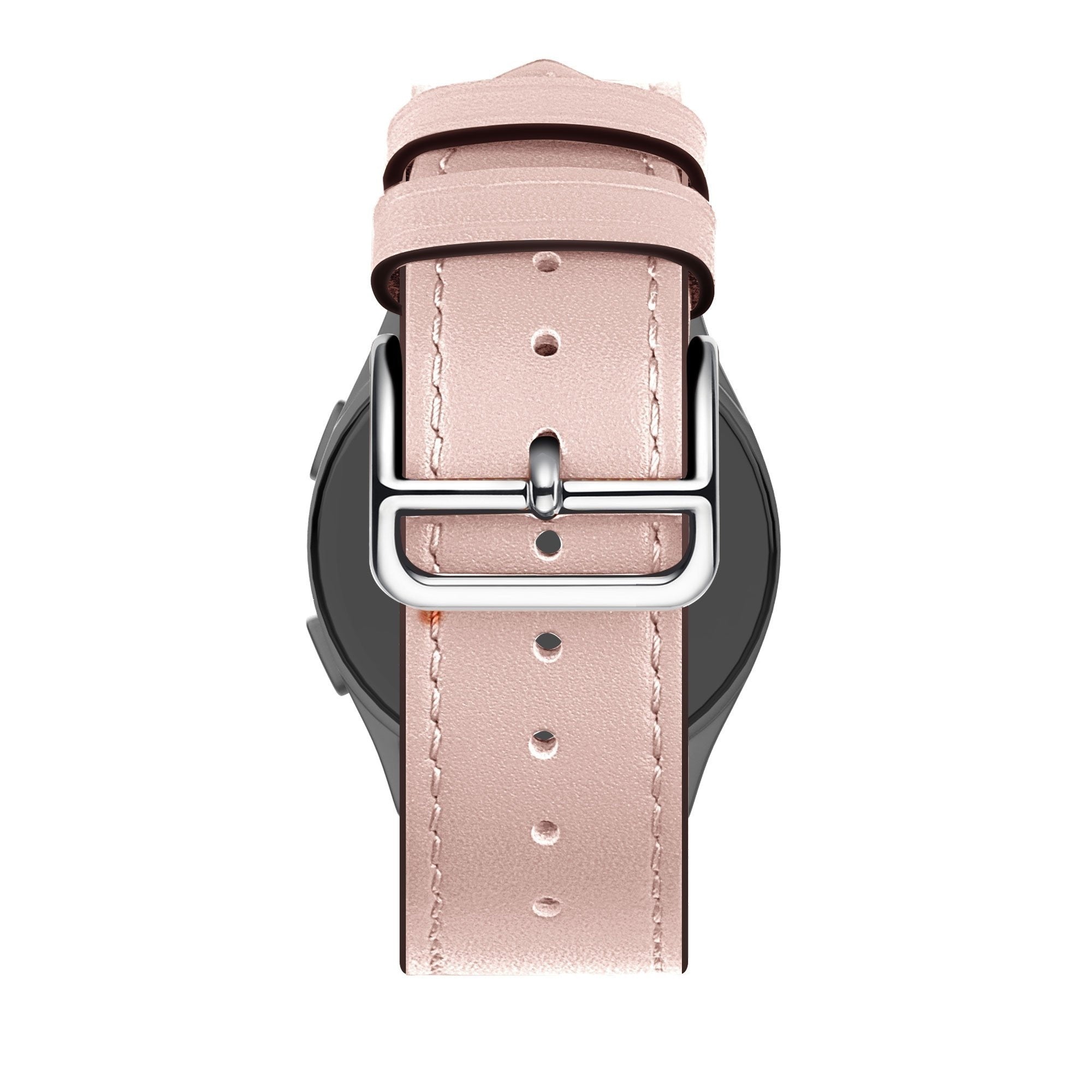 Bandz Amazfit Active 3 Premium Leather Strap 'Deluxe' (Pink)