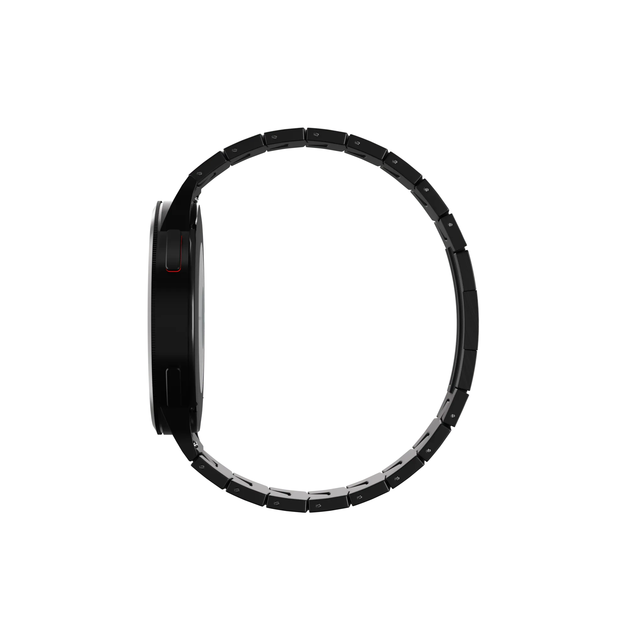 Huawei Watch Ultimate Titan-Grain-Armband (flacher Verschluss) (Schwarz)