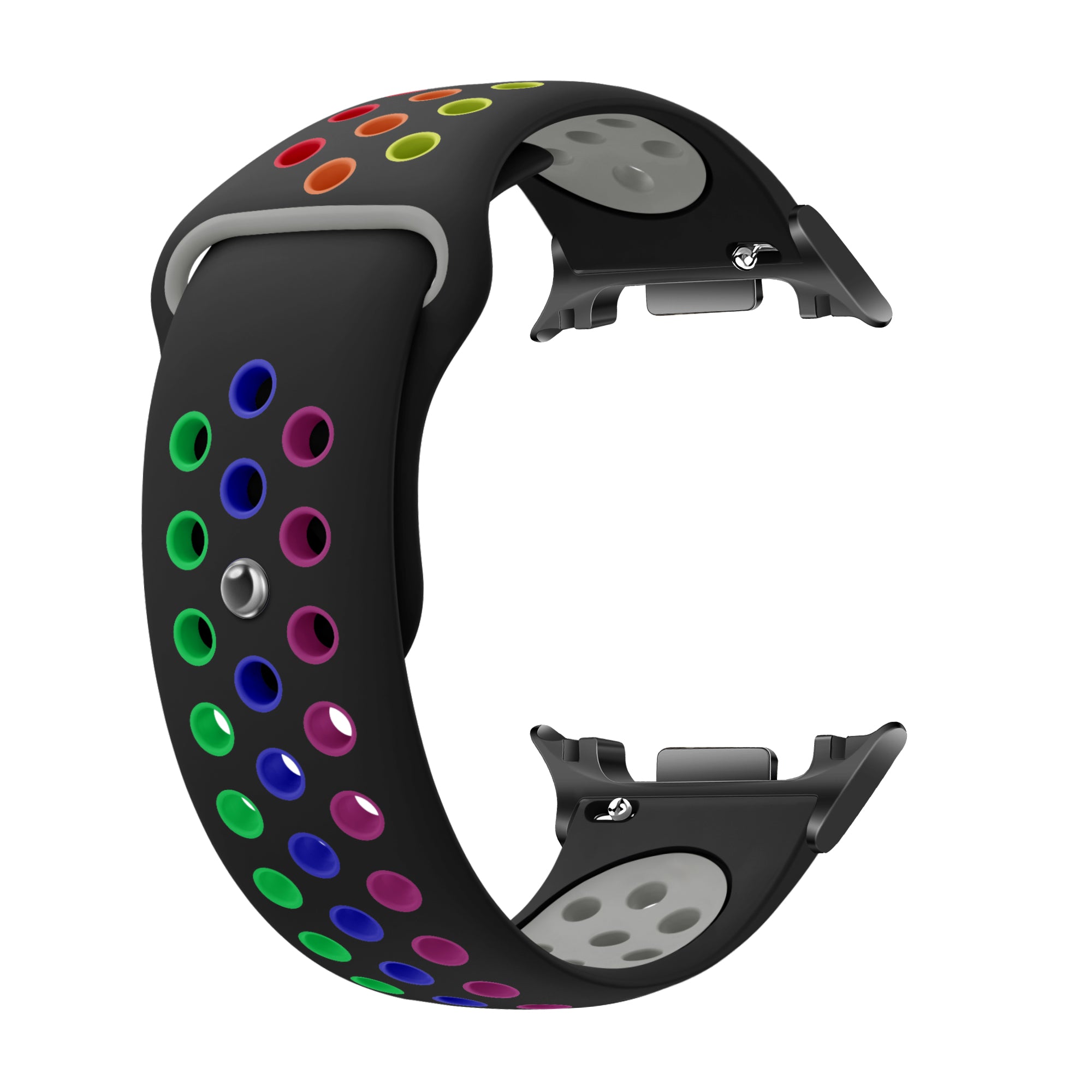 Samsung Galaxy Watch 8 - 44mm Sportarmband (Schwarz/Mehrfarbig)