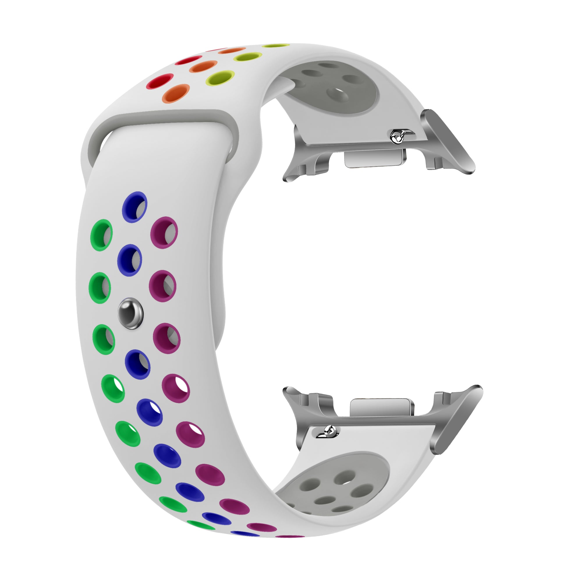 Samsung Galaxy Watch 8 - 44mm Sportarmband ( Weiß/Mehrfarbig)