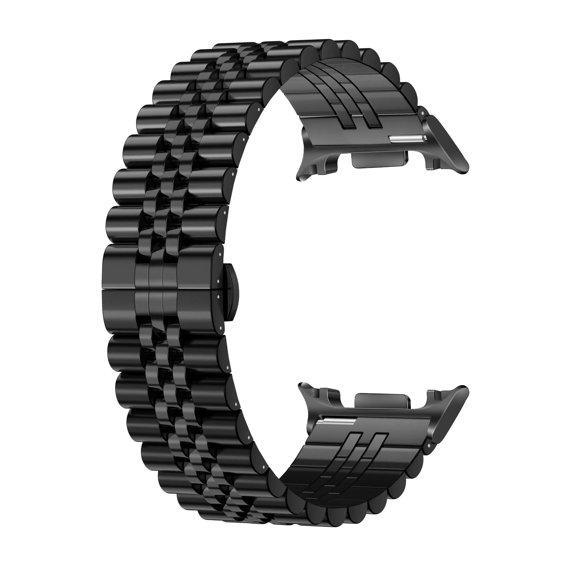 Samsung Galaxy Watch 9 - 40mm jubilee stalen band (zwart)