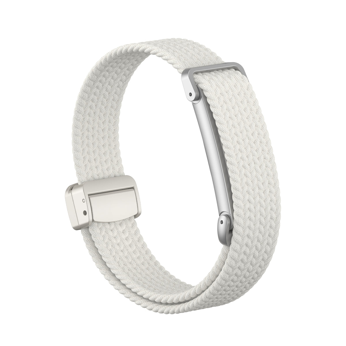 Nylon Braided Strap with D-Buckle, starlight, without a watch, 3/4 front view