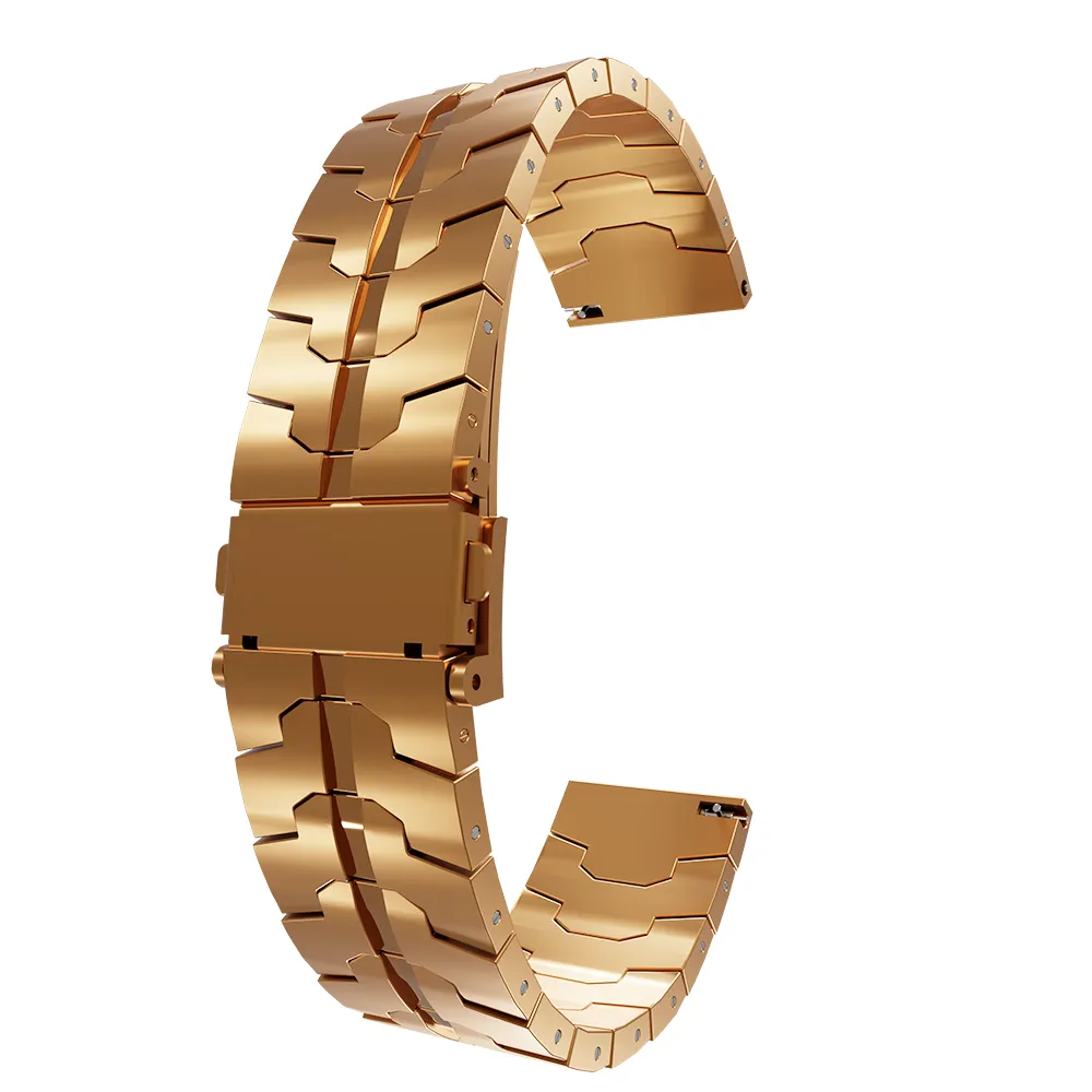 Steel Iron Strap, rose gold, without a watch, 3/4 front view