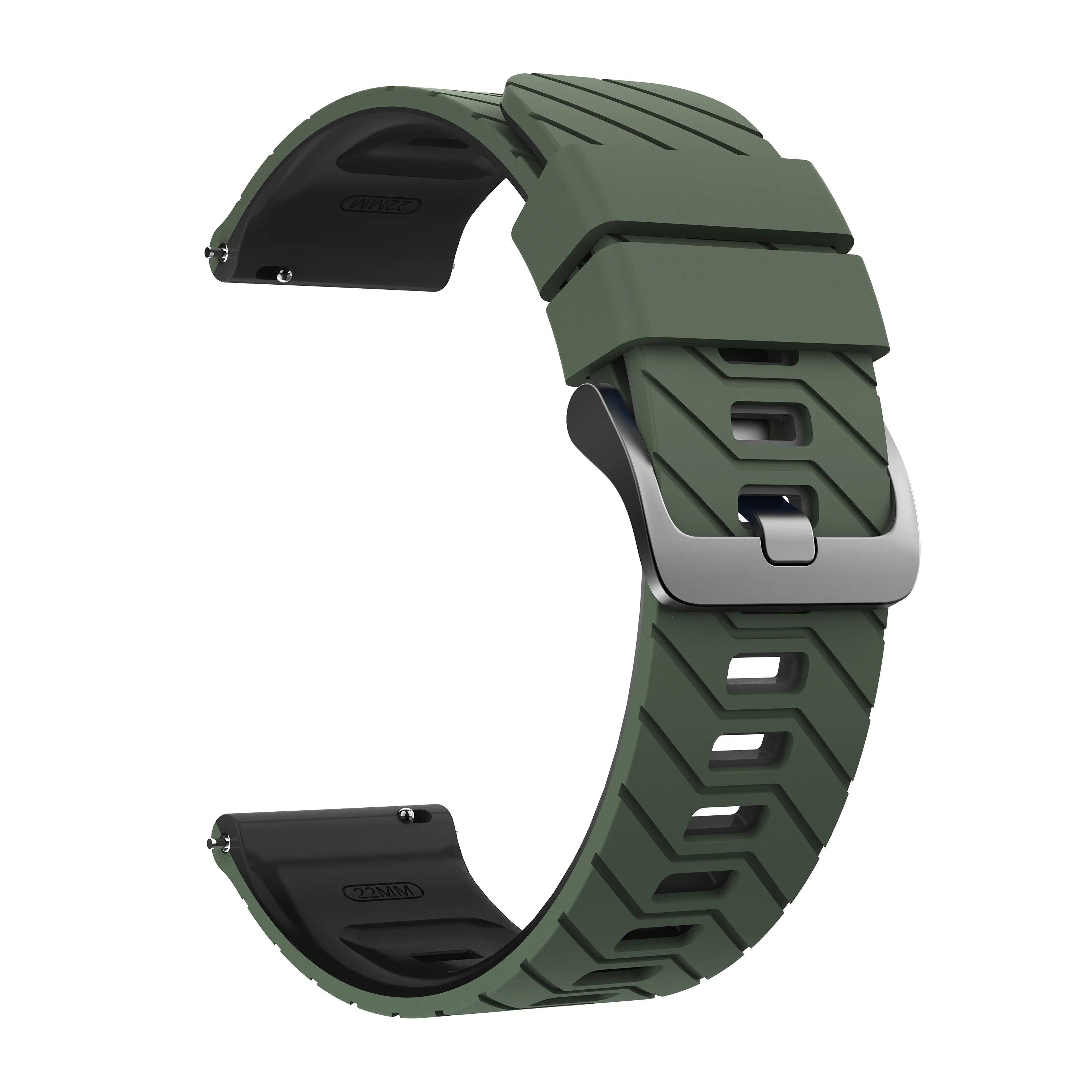 Fossil Gen 6 - 44mm Twill Sportarmband (Grün/Schwarz)