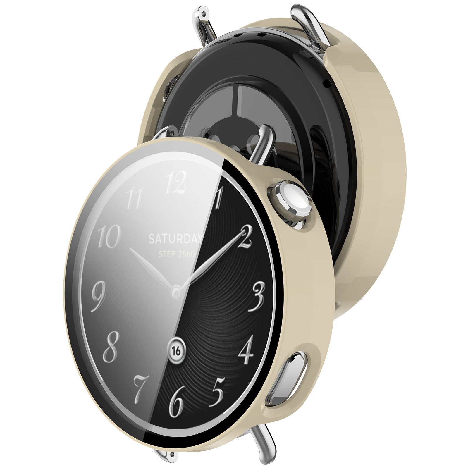 Xiaomi Watch S4 - 41mm PC Hülle mit Glas (Beige)