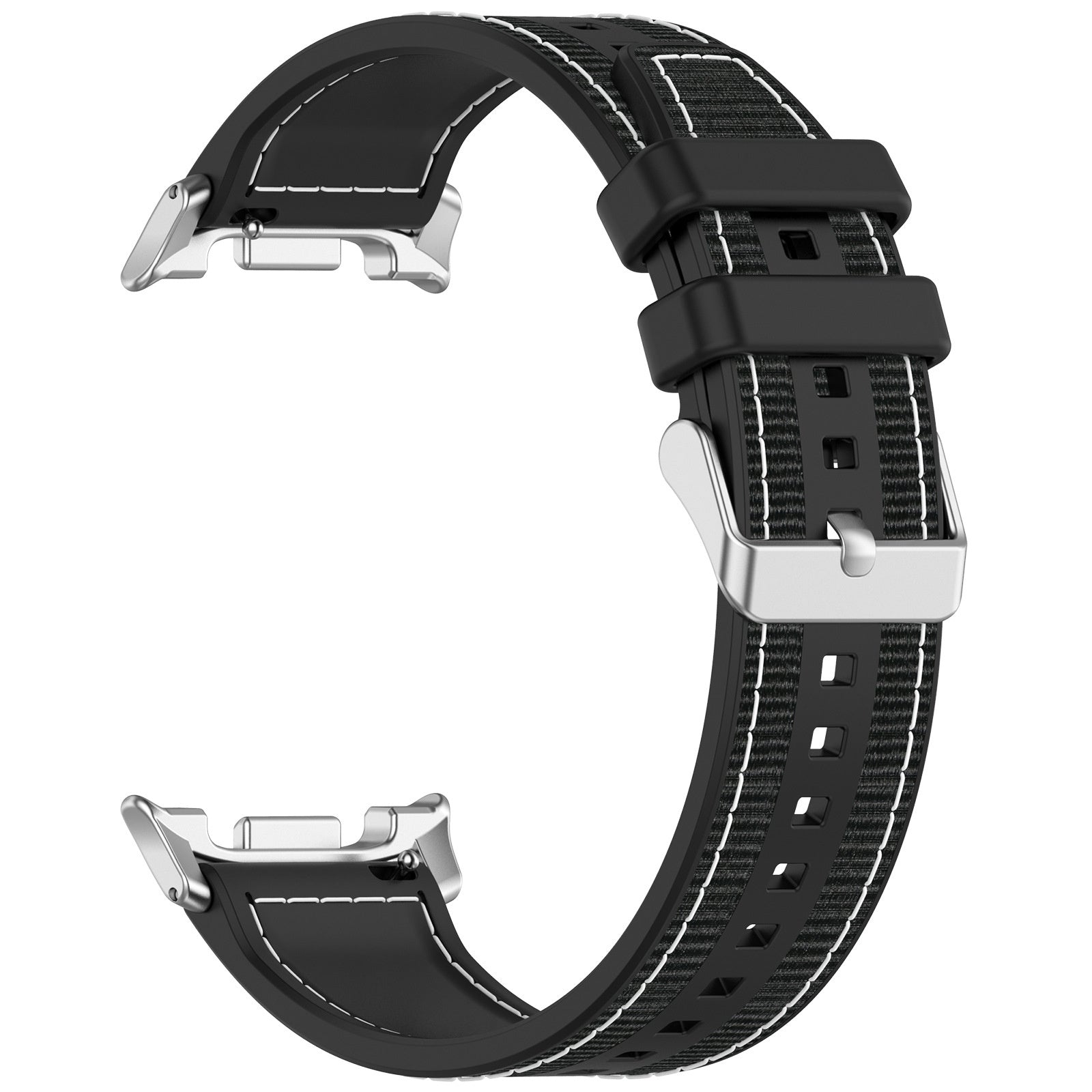 Bracelet nylon hybride Samsung Galaxy Watch 8 - 40mm (noir)
