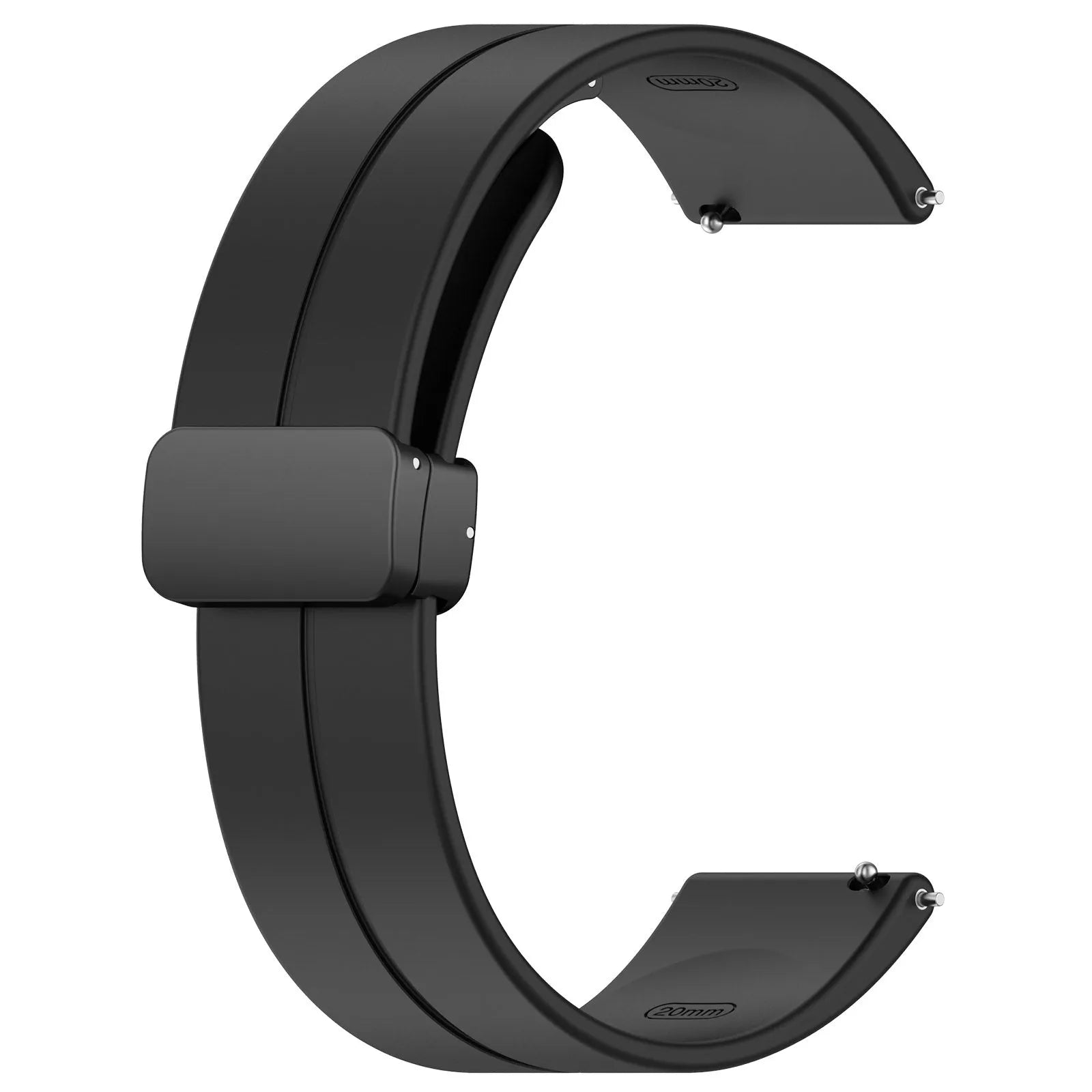 Coros Apex 2 Pro D-Buckle Silicone Strap (Black)