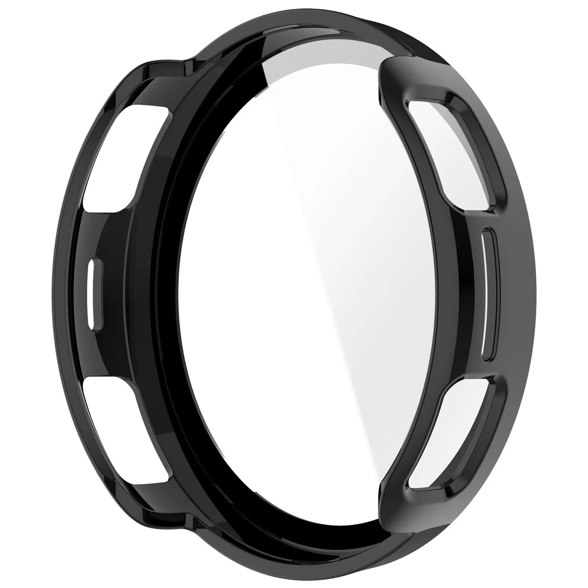 Amazfit Active 3 Premium PC Hülle mit Glas (Schwarz)