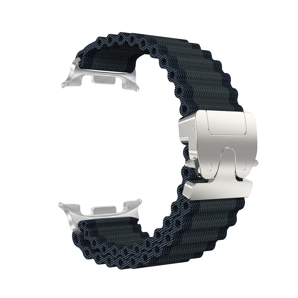 Correa nylon Outdoor con hebilla-P Samsung Galaxy Watch 8 - 40mm (negro con plata)