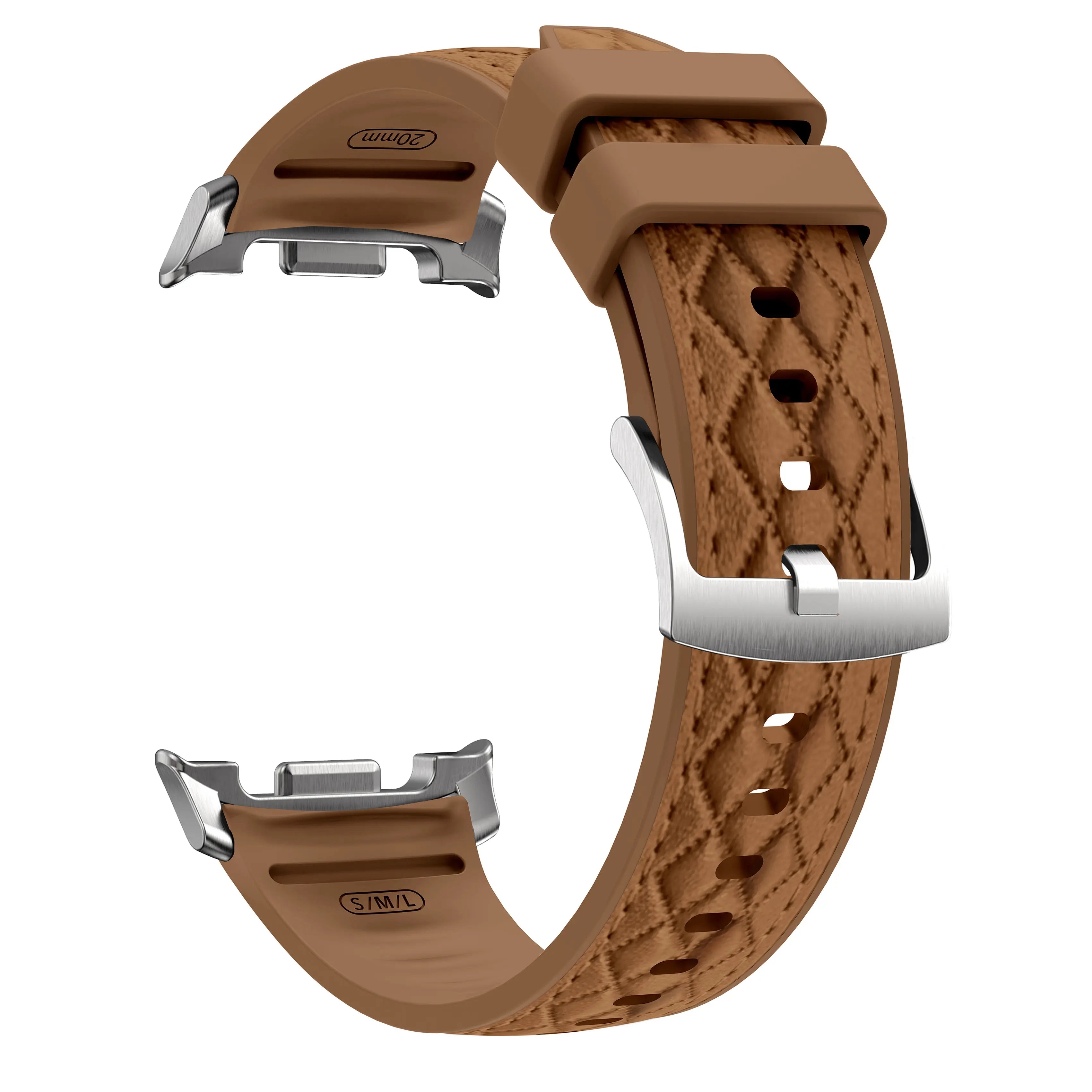 Correa cuero híbrida diamond Samsung Galaxy Watch 9 - 40mm (marrón)