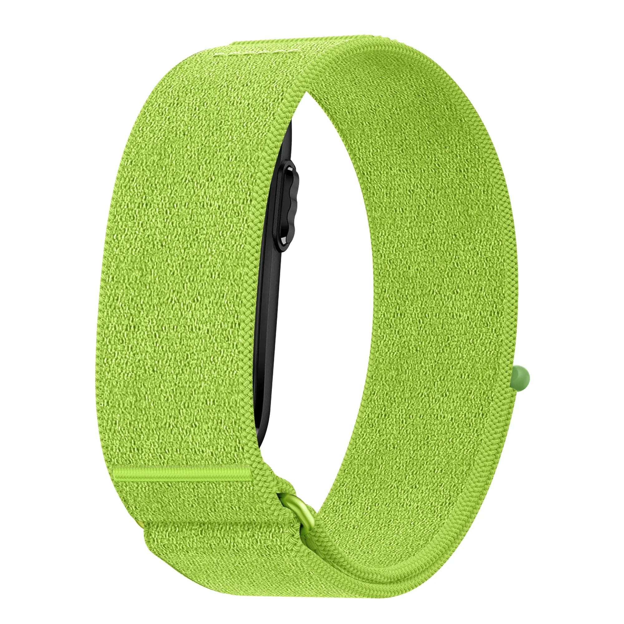 Nylon Strap 'Classic', lime, without a watch, 3/4 front view