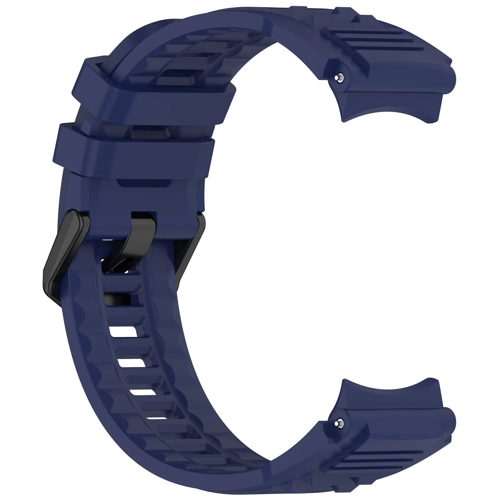 Silicone Strap, dark blue, without a watch, 3/4 front view