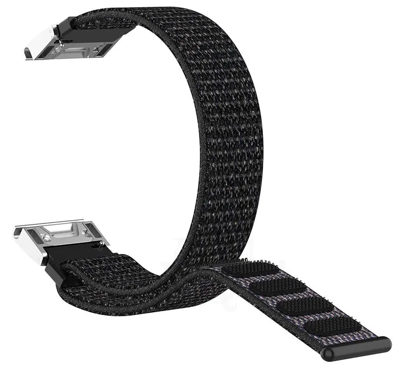 Nylon Strap, black, without a watch, 3/4 front view