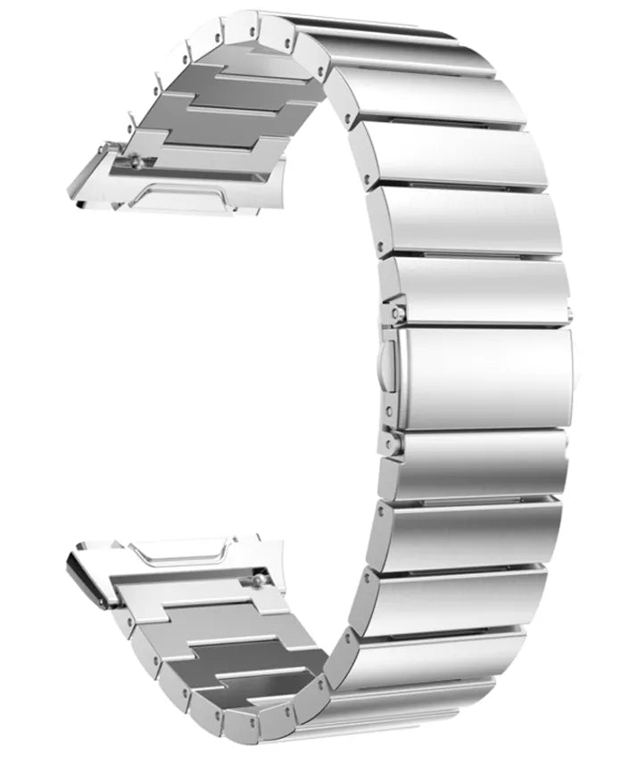 Metal Strap, silver, without a watch, 3/4 front view