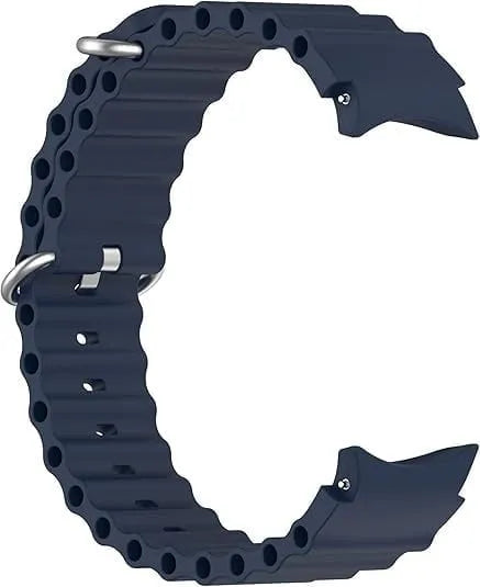 Silicone Ocean Strap, dark blue, without a watch, 3/4 front view