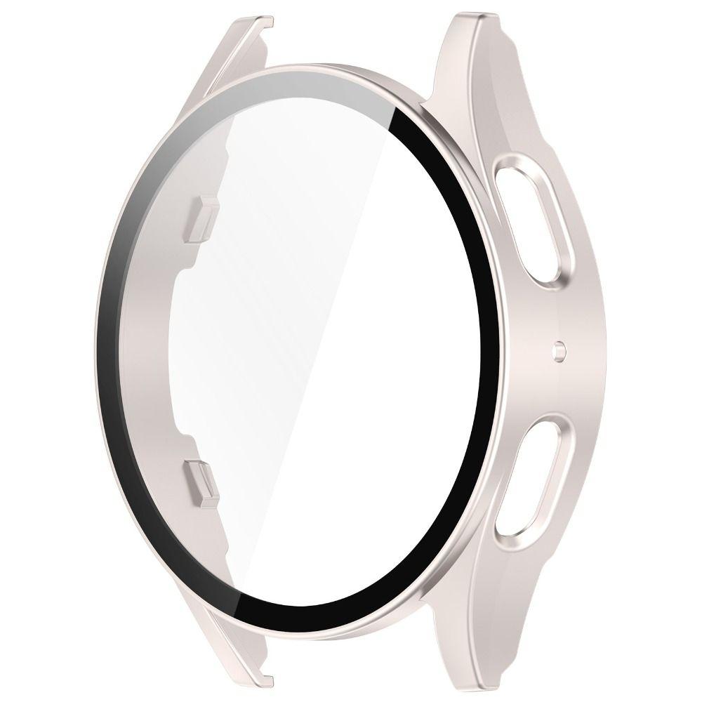Funda rígida con vidrio Samsung Galaxy Watch 7 40mm (blanco estrella)