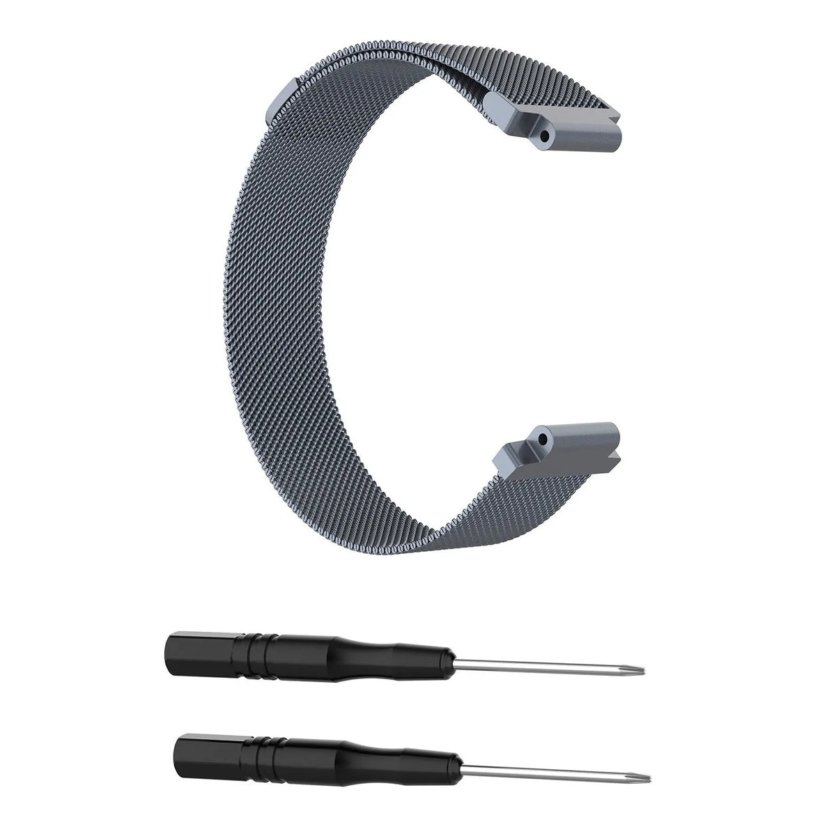 Milanese Strap, space grey, without a watch, 3/4 front view