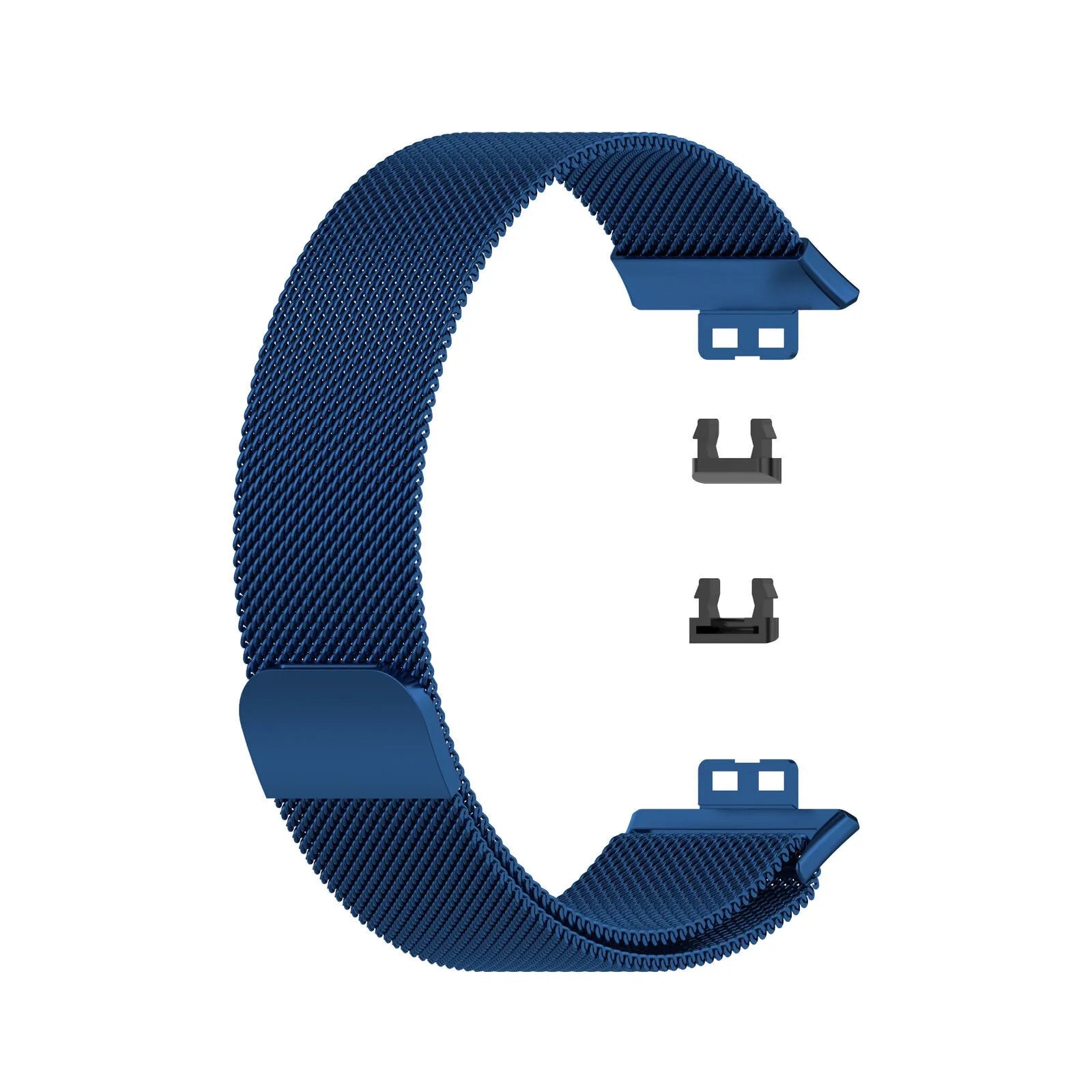 Milanese Strap, blue, without a watch, 3/4 front view