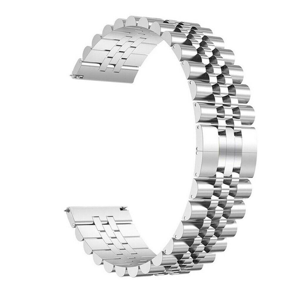 Jubilee Steel Strap, silver, without a watch, 3/4 front view