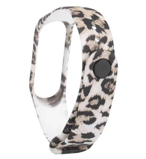 Silicone Leopard Strap, without a watch, 3/4 front view