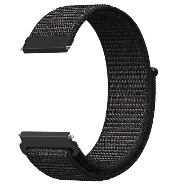 Nylon Strap, black, without a watch, 3/4 front view