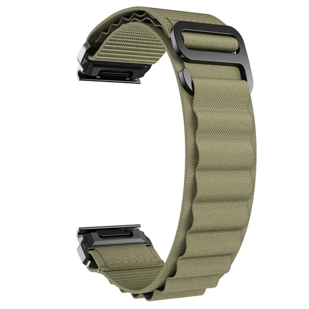 Alpine Nylon Strap, without a watch, 3/4 front view