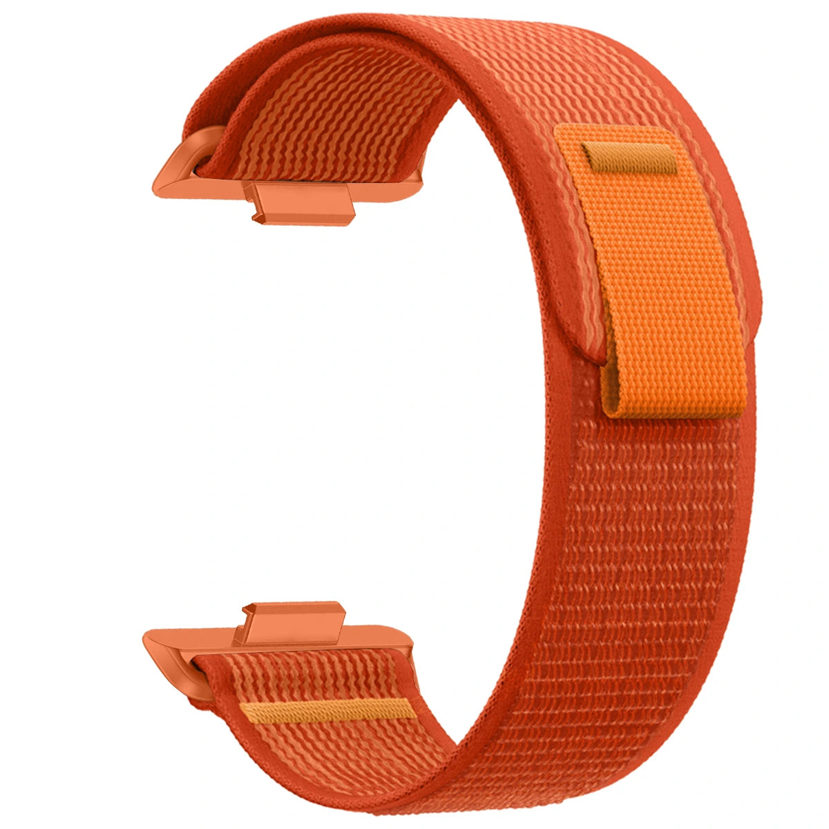 Trail Nylon Strap, orange, without a watch, 3/4 front view