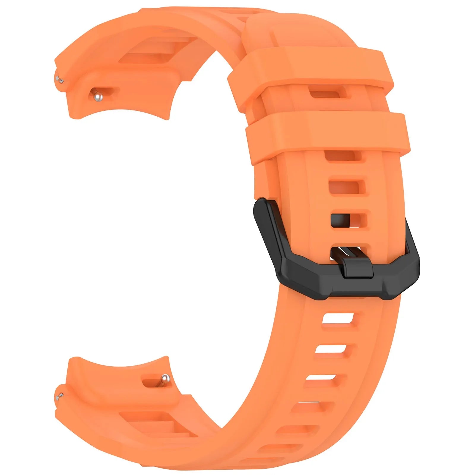Silicone Strap, orange, without a watch, 3/4 front view