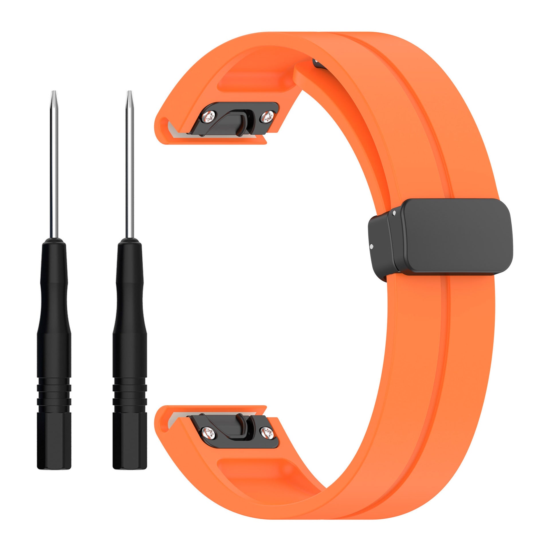 Garmin D2 Mach 2 - 47mm D-Schnalle Silikonarmband (Orange)