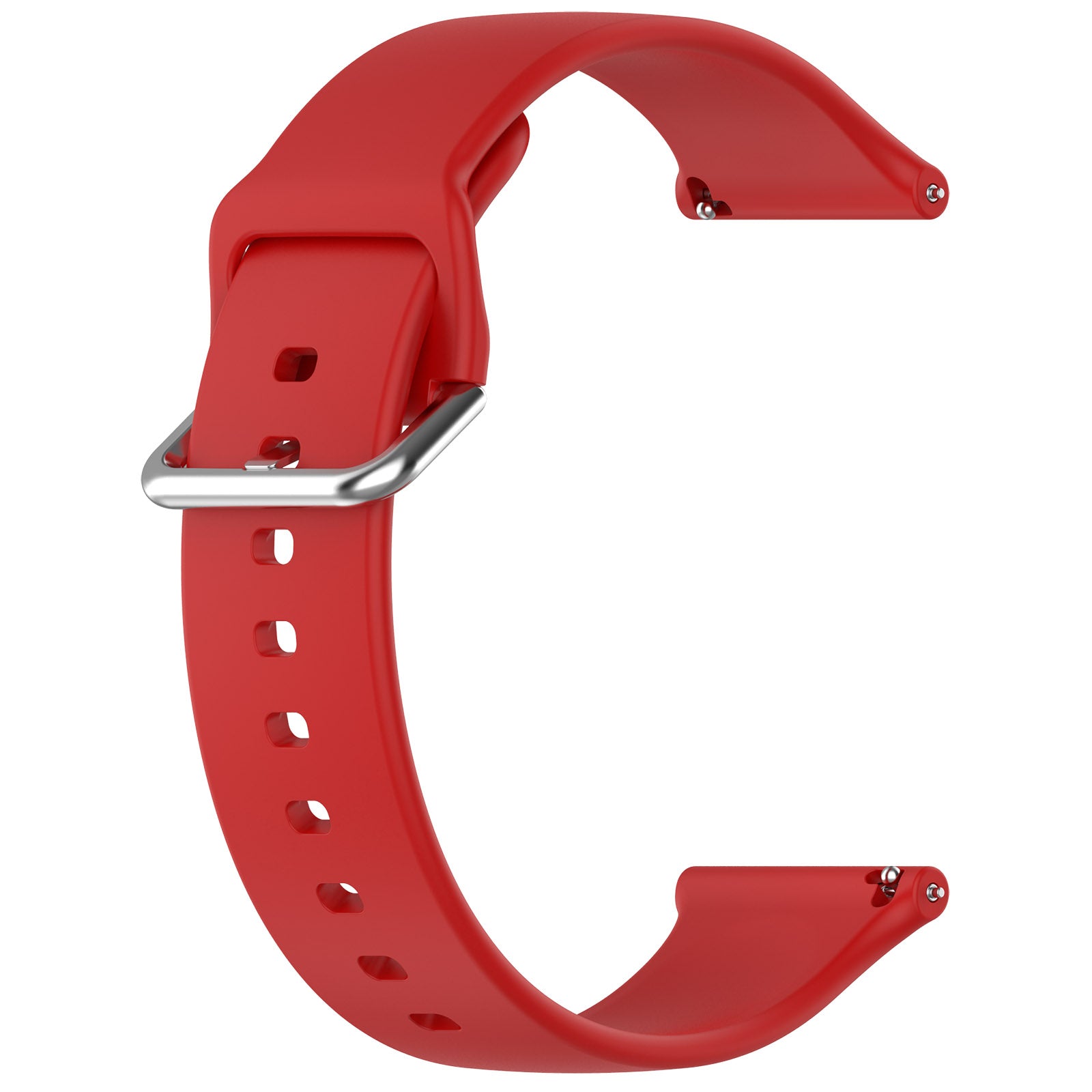 Universal 24mm Silikon-Schnalle Armband (Rot)