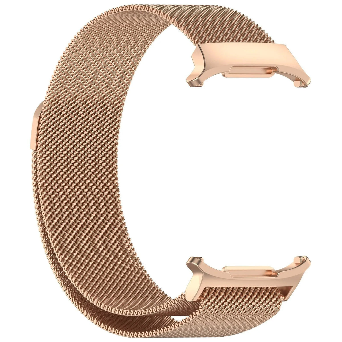 Milanese Strap, rose gold, without a watch, 3/4 front view