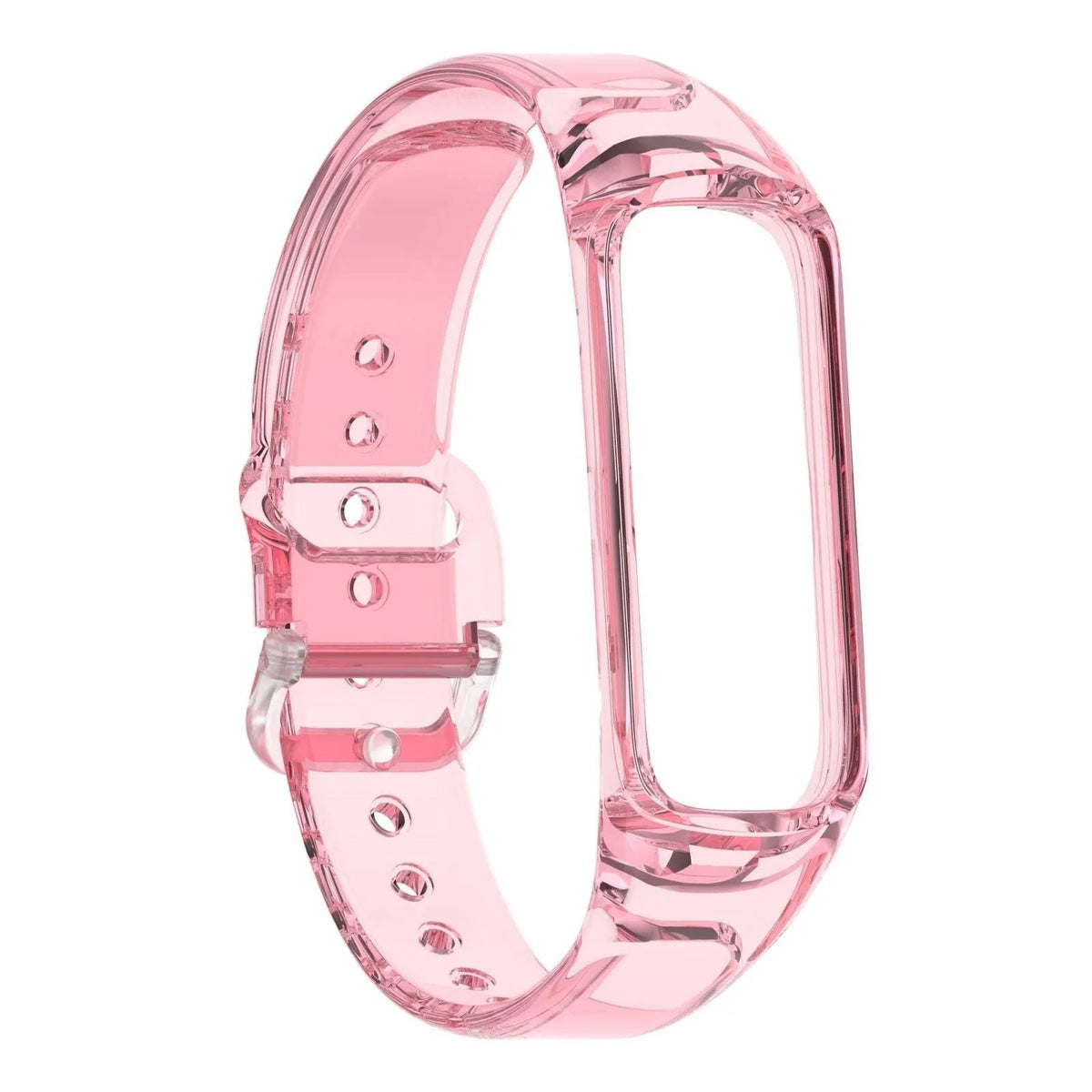 Silicone Colour Changing Crystal, transparent pink, without a watch, 3/4 front view