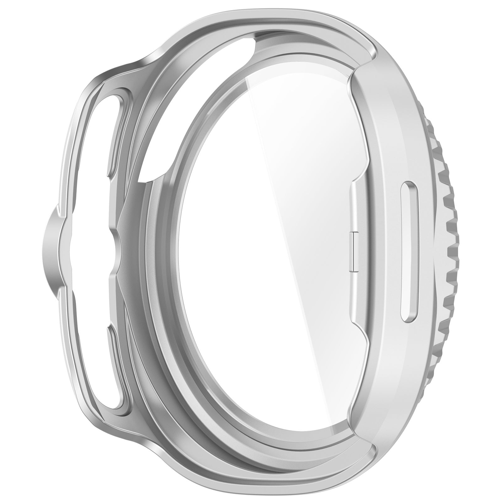 Samsung Galaxy Watch 8 Classic Hardcase mit Glas (Silber)