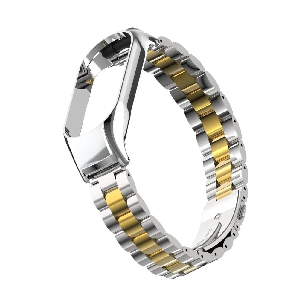 Steel Strap, silver/gold, without a watch, 3/4 front view