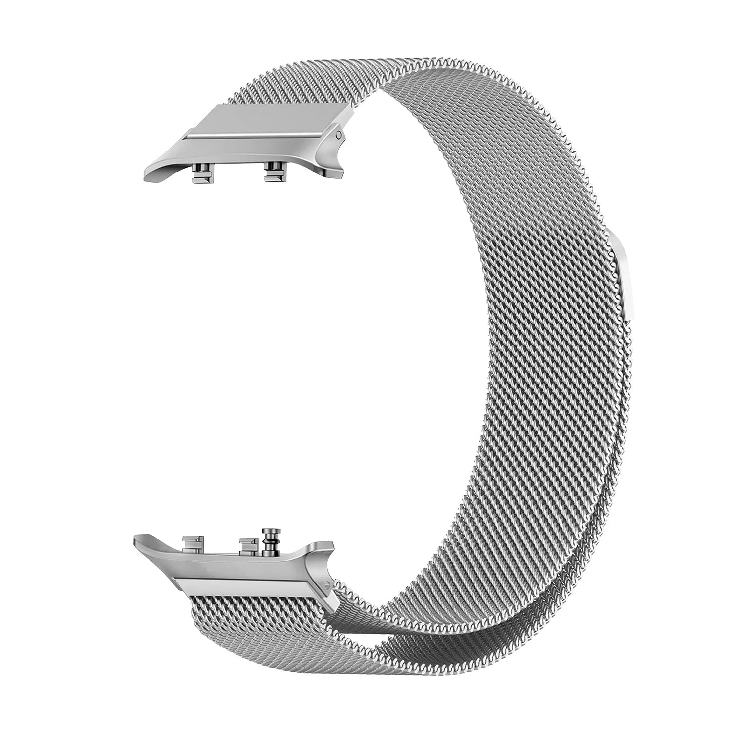Milanese Strap, silver, without a watch, 3/4 front view