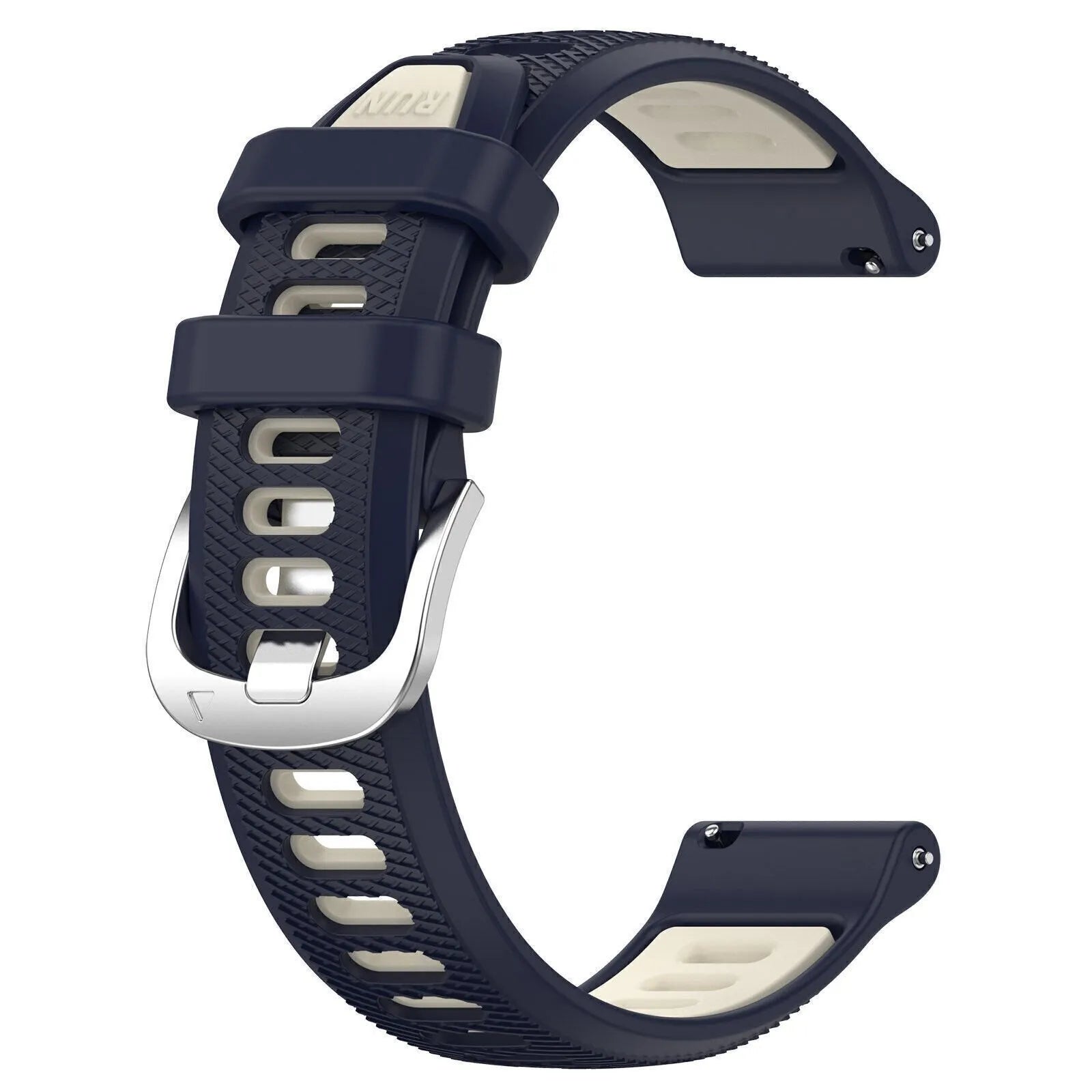Coros Apex 4 - 42mm Sportarmband mit Schnalle (Dunkel Blau/Beige)