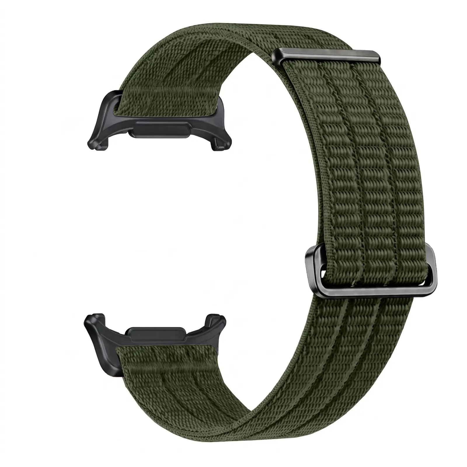 Nylon Air Strap, dark green, without a watch, 3/4 front view
