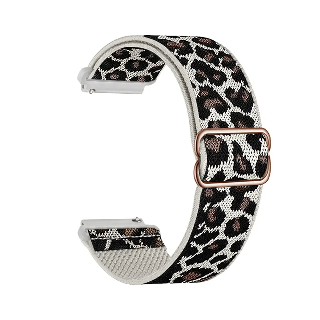 Correa elástica Fossil Gen 6 - 42mm (Leopardo claro)